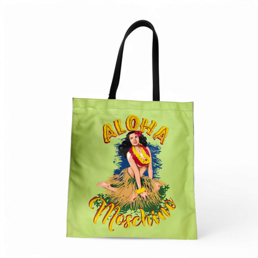 MOSCHINO Tote Bag Yellowish  Green Rank AB
