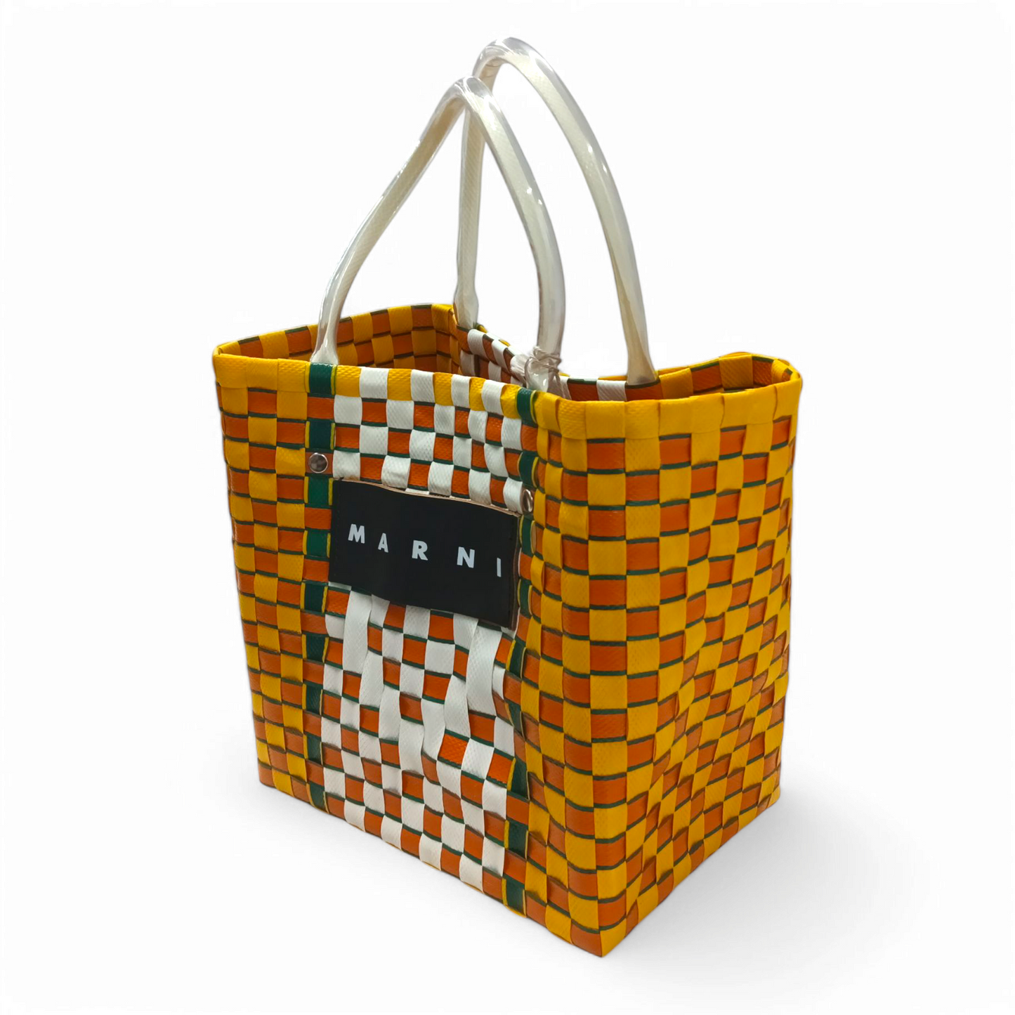 MARNI MARKET BAG SHMH006A00 Yellow/Orange Rank A