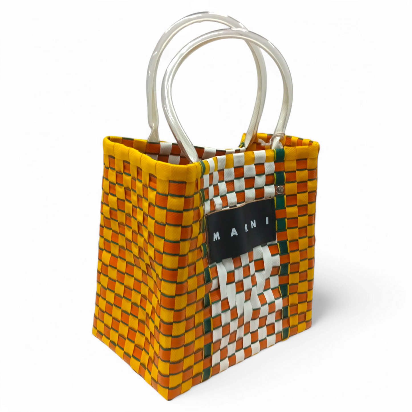 MARNI MARKET BAG SHMH006A00 Yellow/Orange Rank A