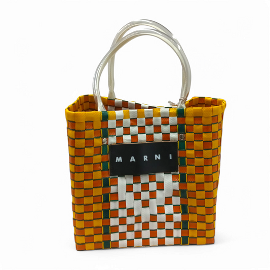 MARNI MARKET BAG SHMH006A00 Yellow/Orange Rank A