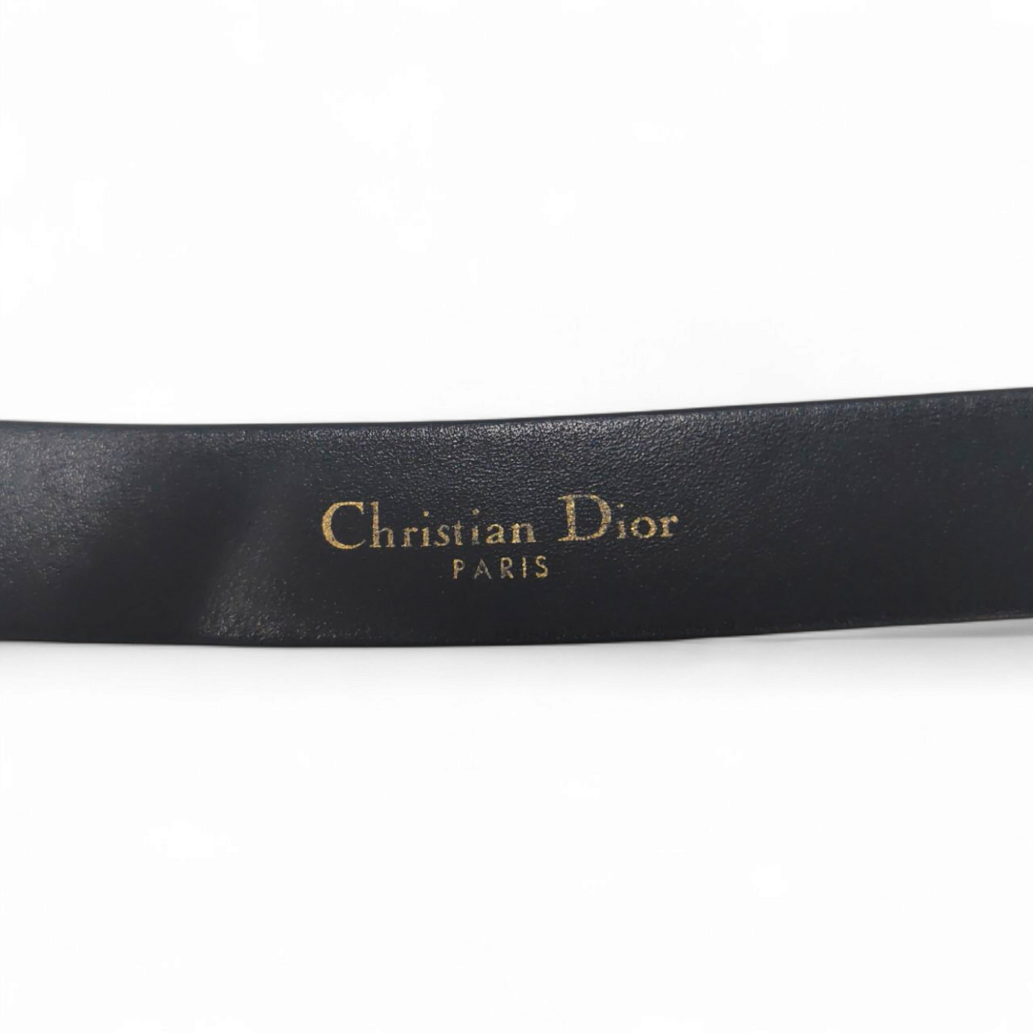 Christian Dior Belt Black/Gold 28-MA-019975 Rank A