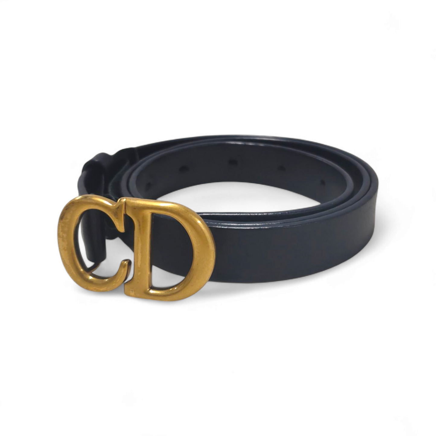 Christian Dior Belt Black/Gold 28-MA-019975 Rank A