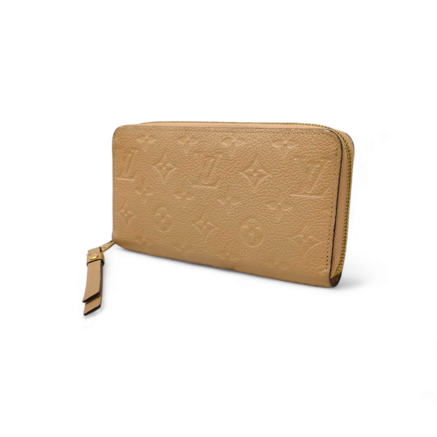 LOUIS VUITTON Wallet Brown SP4167 M69034 Zippy *Stain* Rank B
