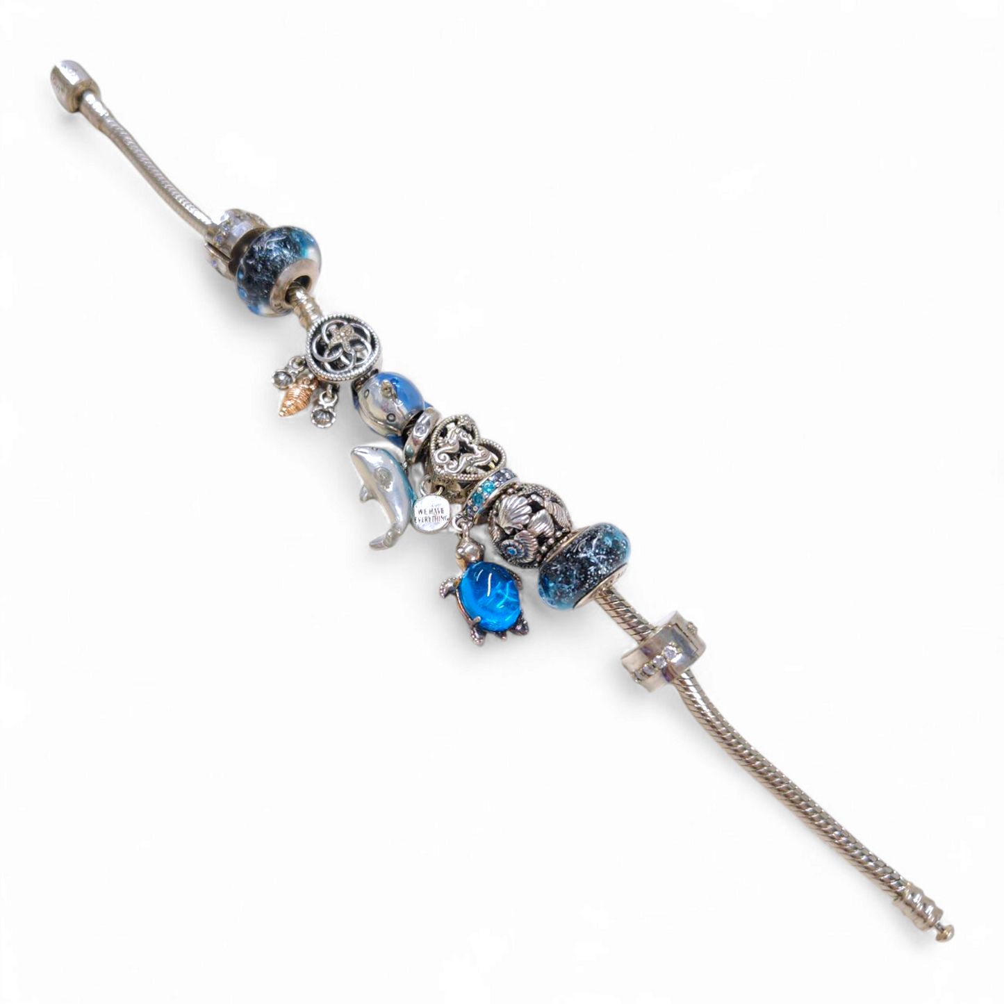 PANDORA Bracelet WITH MANY CHARM SET Rank B