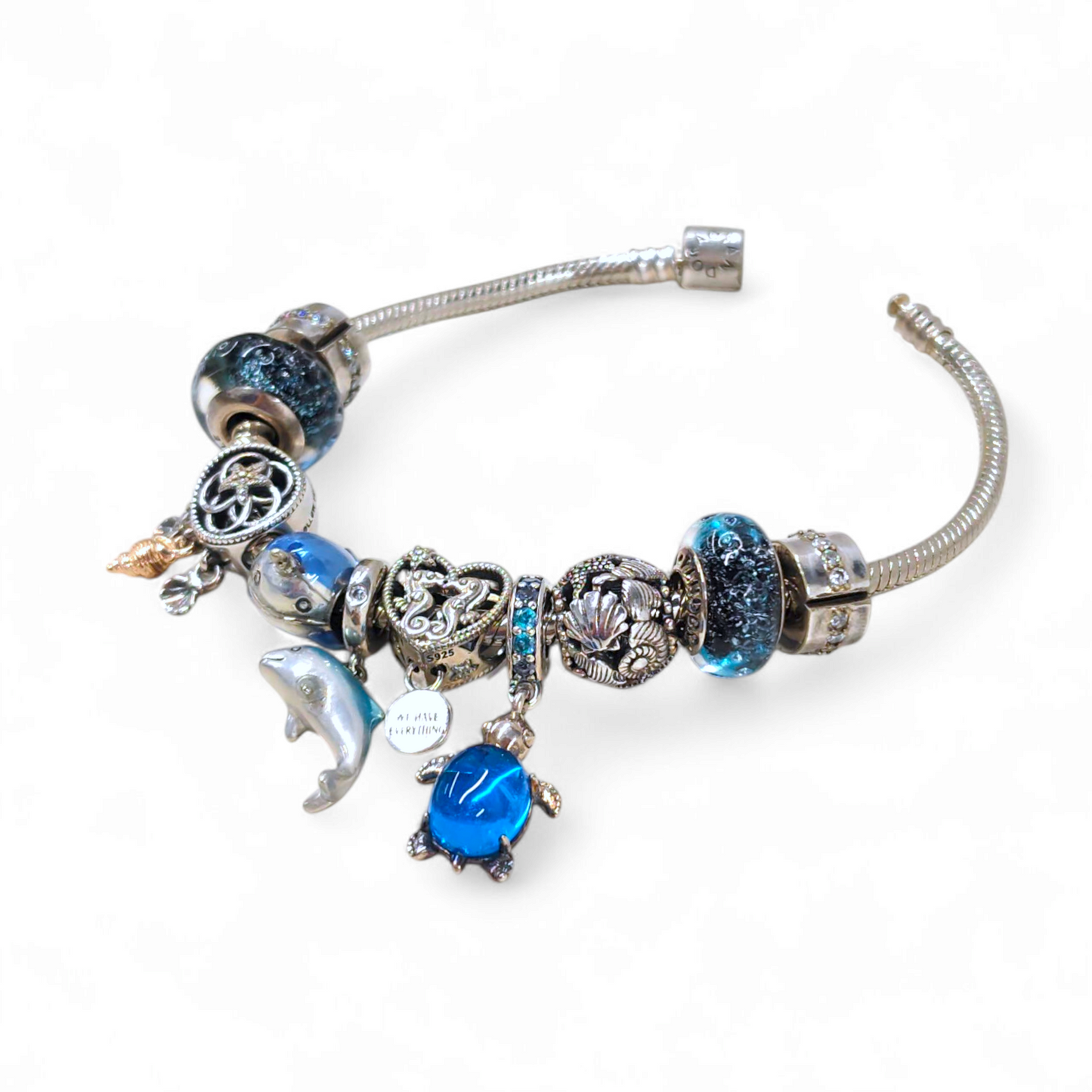 PANDORA Bracelet WITH MANY CHARM SET Rank B