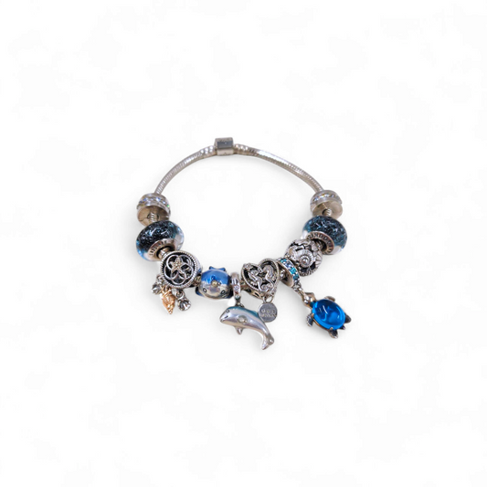 PANDORA Bracelet WITH MANY CHARM SET Rank B
