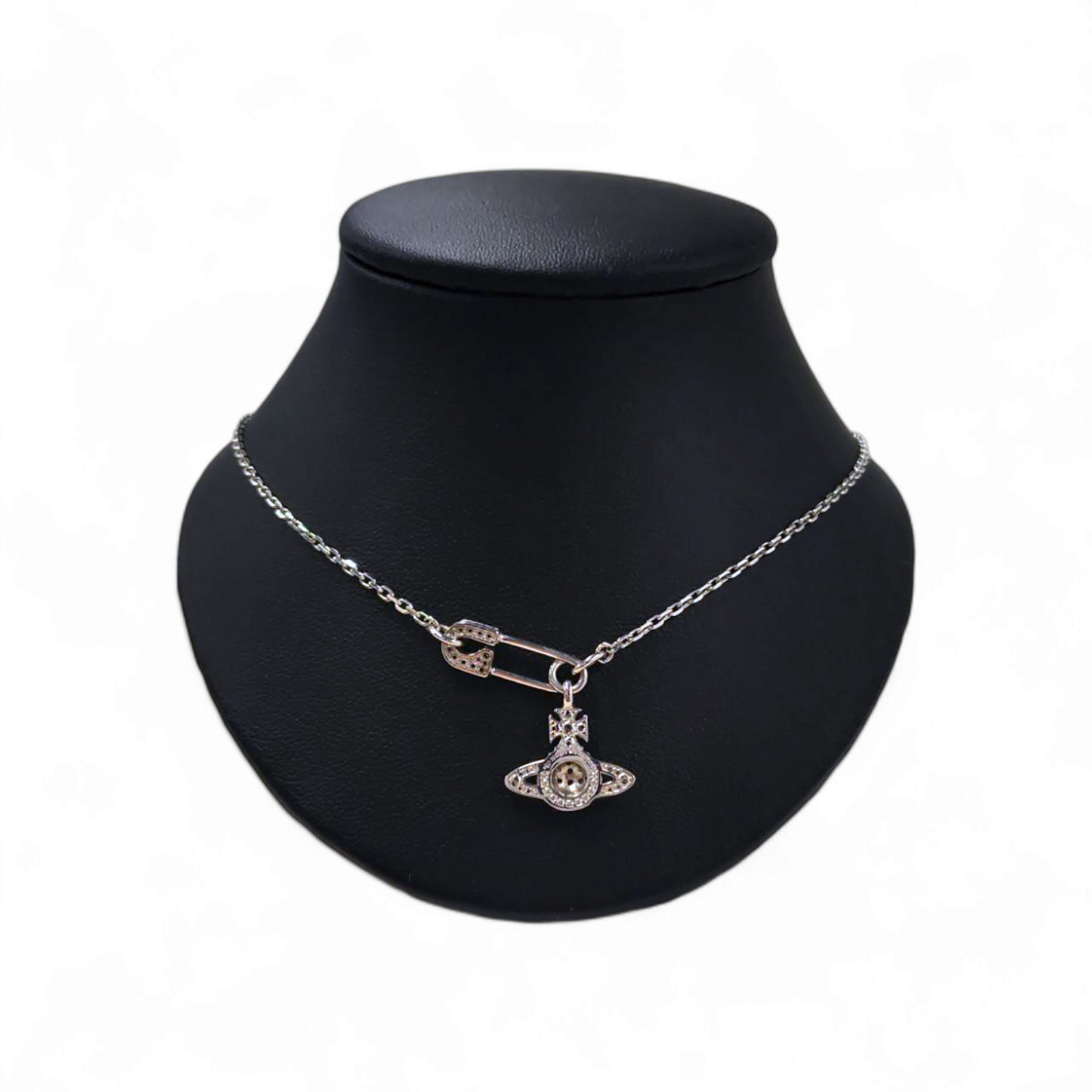 Vivienne Westwood necklace Silver lucrece Pendant Rank B