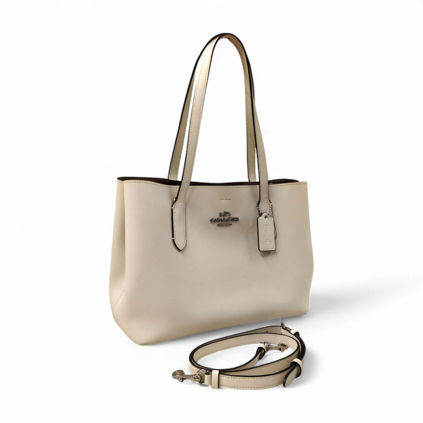 COACH 2WAY Bag F48734 Beige Rank B