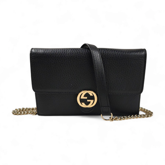 GUCCI Shoulder Bag 510314 2067 Black Rank B