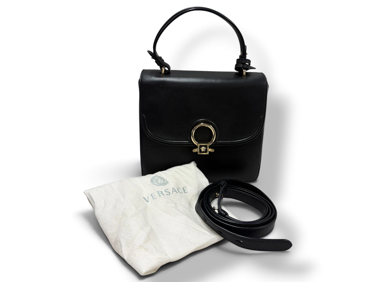 VERSACE 2WAY Bag DBFG065 DVIT9 Black Rank B