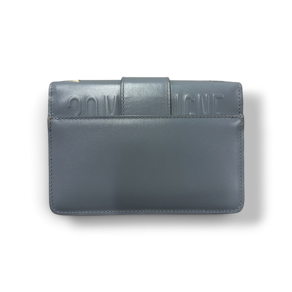 Christian Dior Shoulder Bag Blue 19-MA-1200 Micro 30 Montaigne Rank B