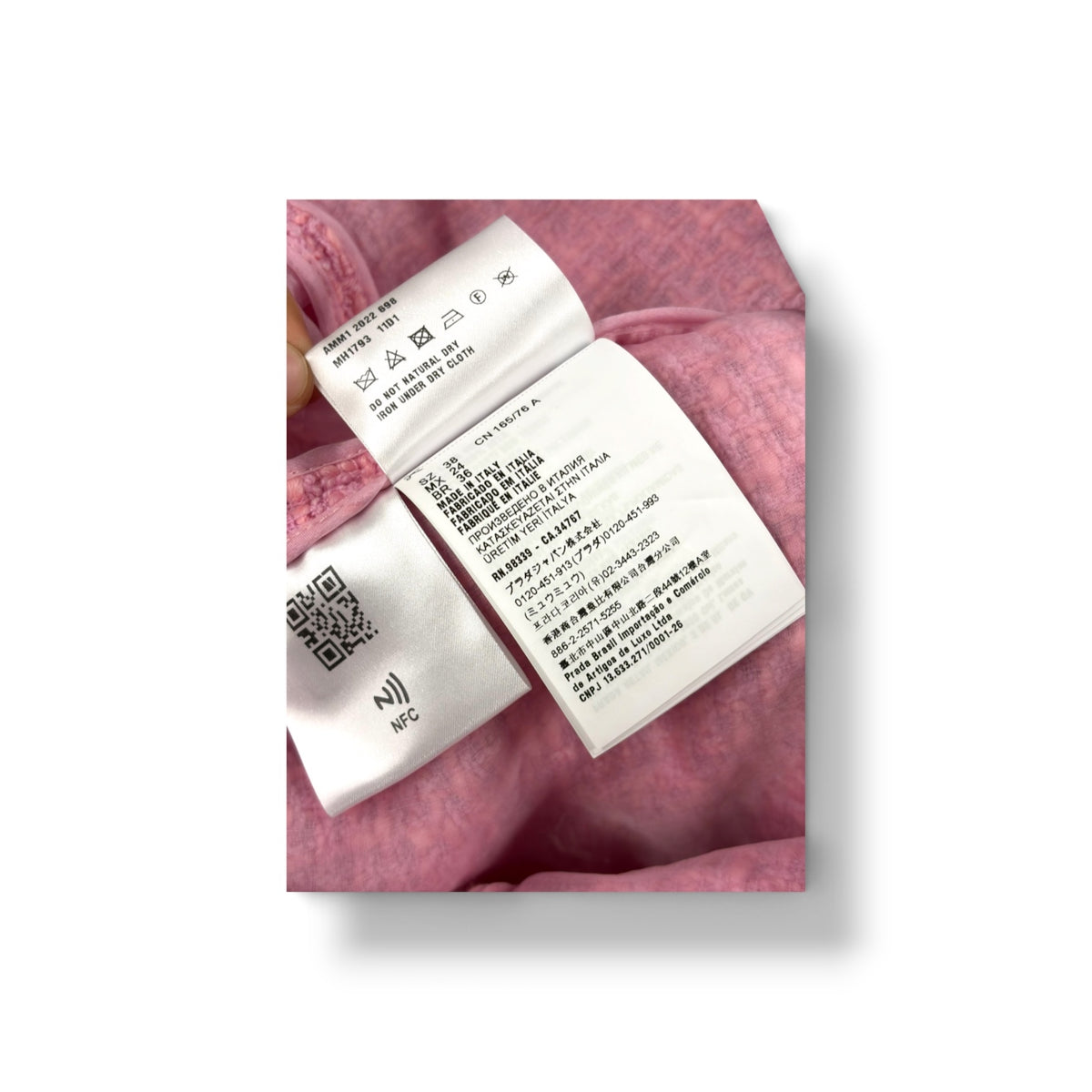 MIU MIU Jacket Size 38 Lady's Pink MH1793 11D1 *Tag Damage