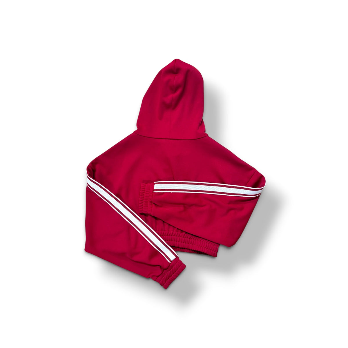 CELINE Short Cinched Hoodie S Size S Lady's Red 2Y7791210