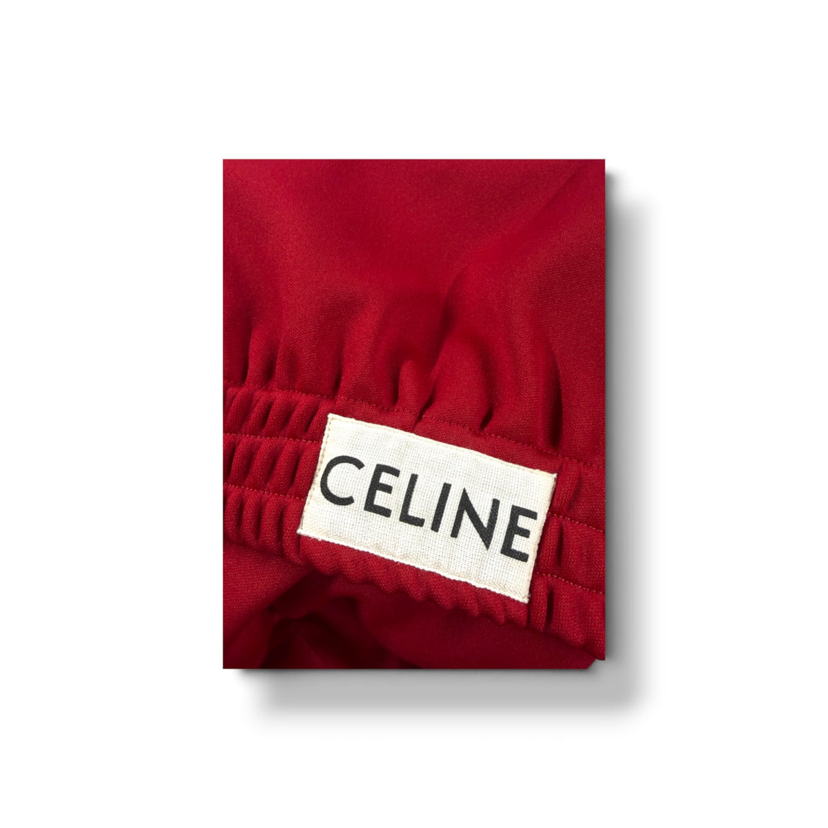 CELINE Short Cinched Hoodie S Size S Lady's Red 2Y7791210