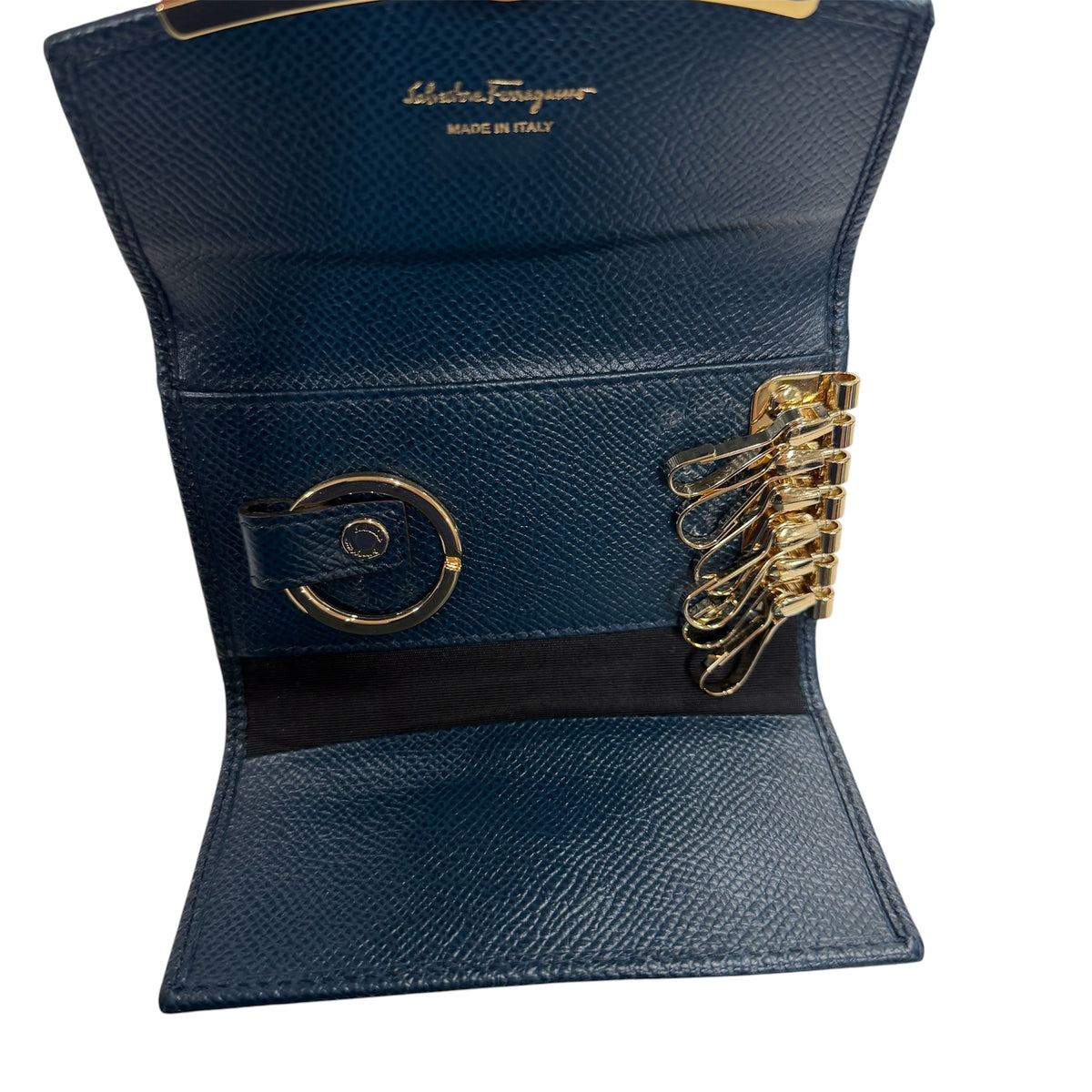 Ferragamo Key Case Navy IR-22 D151