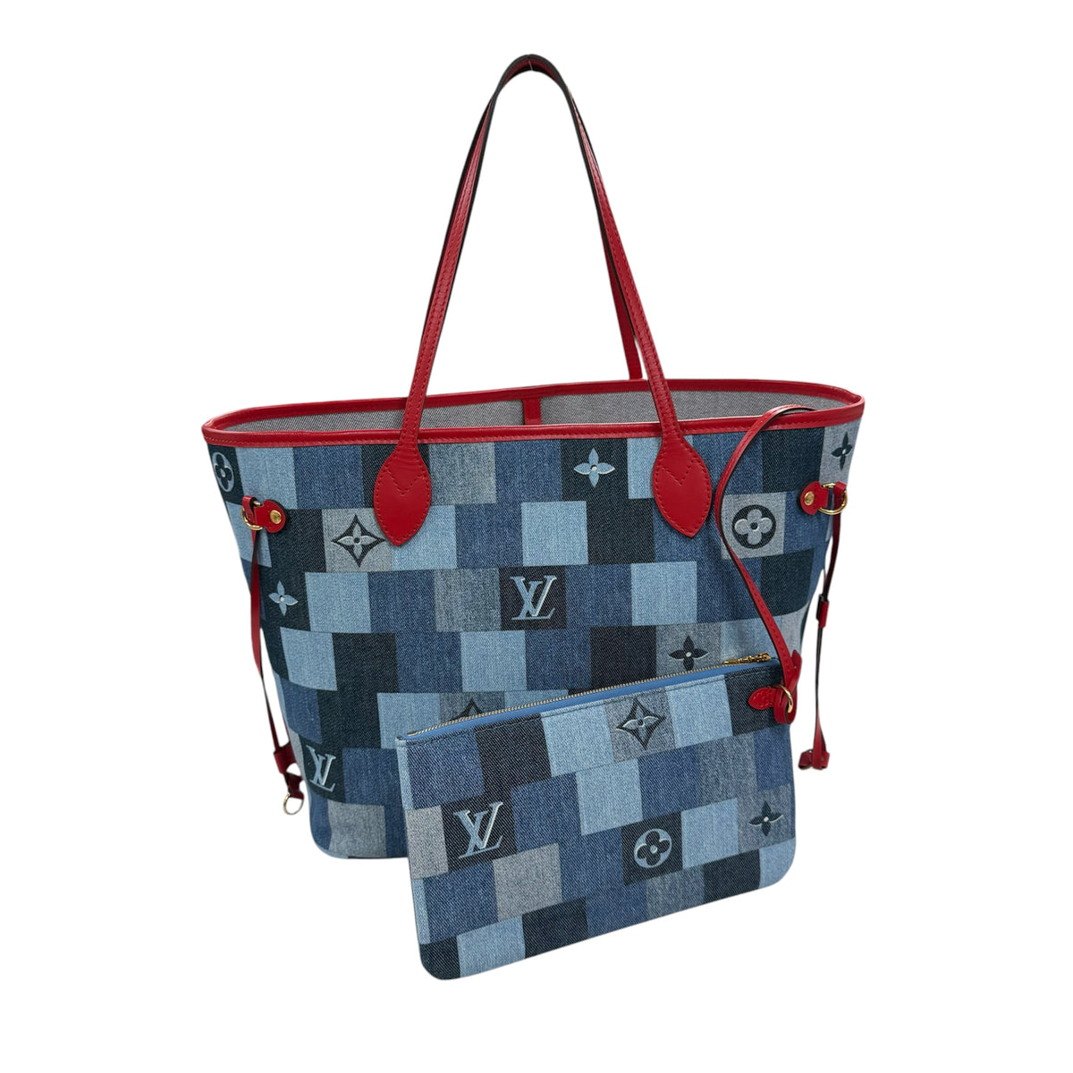 LOUIS VUITTON Tote Bag AR0260 Blue/Red M44981
