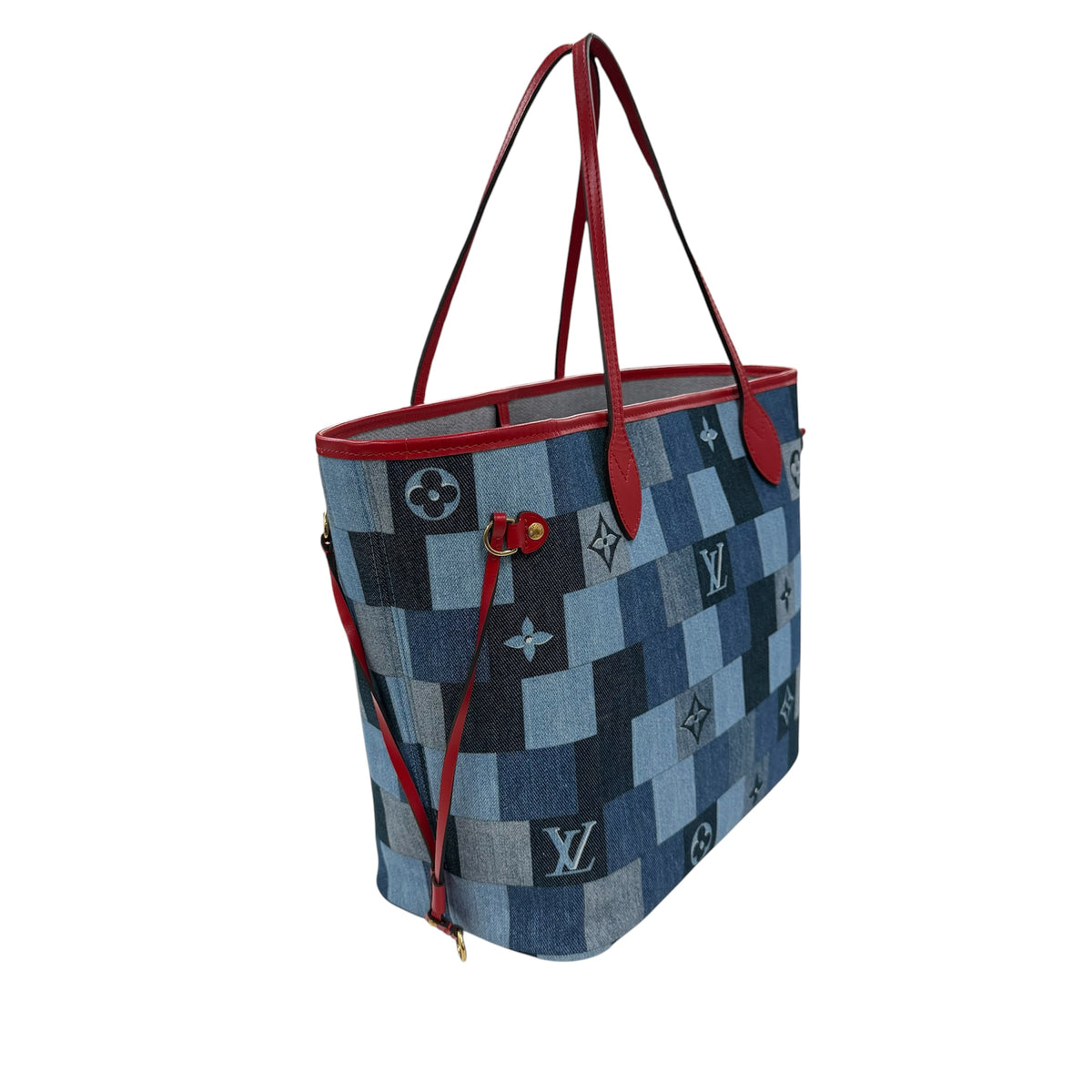 LOUIS VUITTON Tote Bag AR0260 Blue/Red M44981