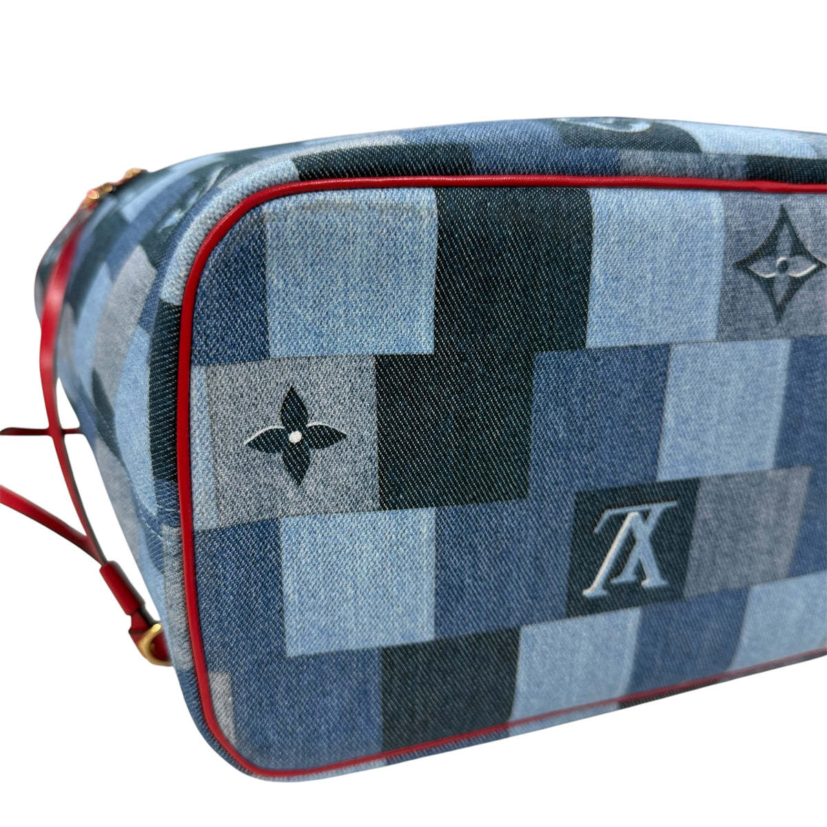 LOUIS VUITTON Tote Bag AR0260 Blue/Red M44981