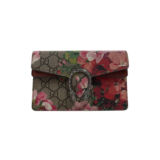 GUCCI Chain Shoulder Bag 0959 Dionysus GG Blooms Brown 476432