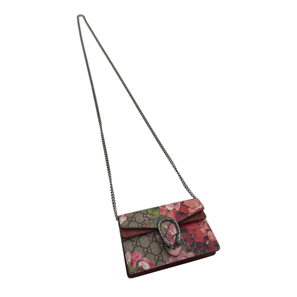 GUCCI Chain Shoulder Bag 0959 Dionysus GG Blooms Brown 476432