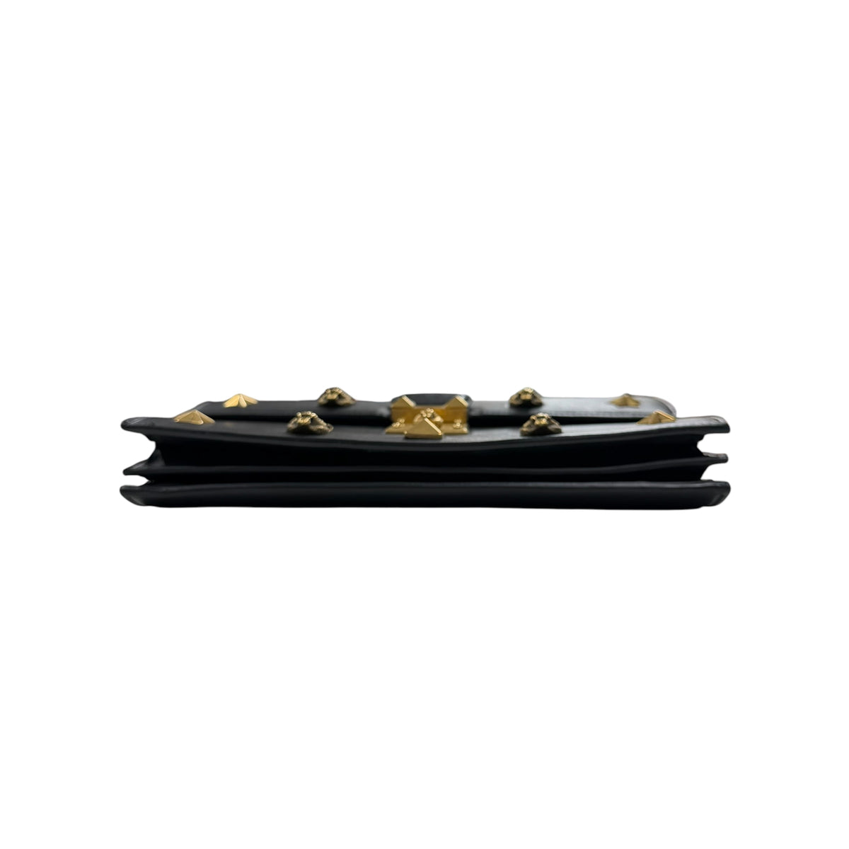 GUCCI Shoulder Bag Black/Gold 421997