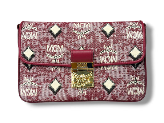 MCM BODY BAG MWRBATQ04RE001 RANK(A) ROSE VINTAGE JACQUARD MONOGRAM