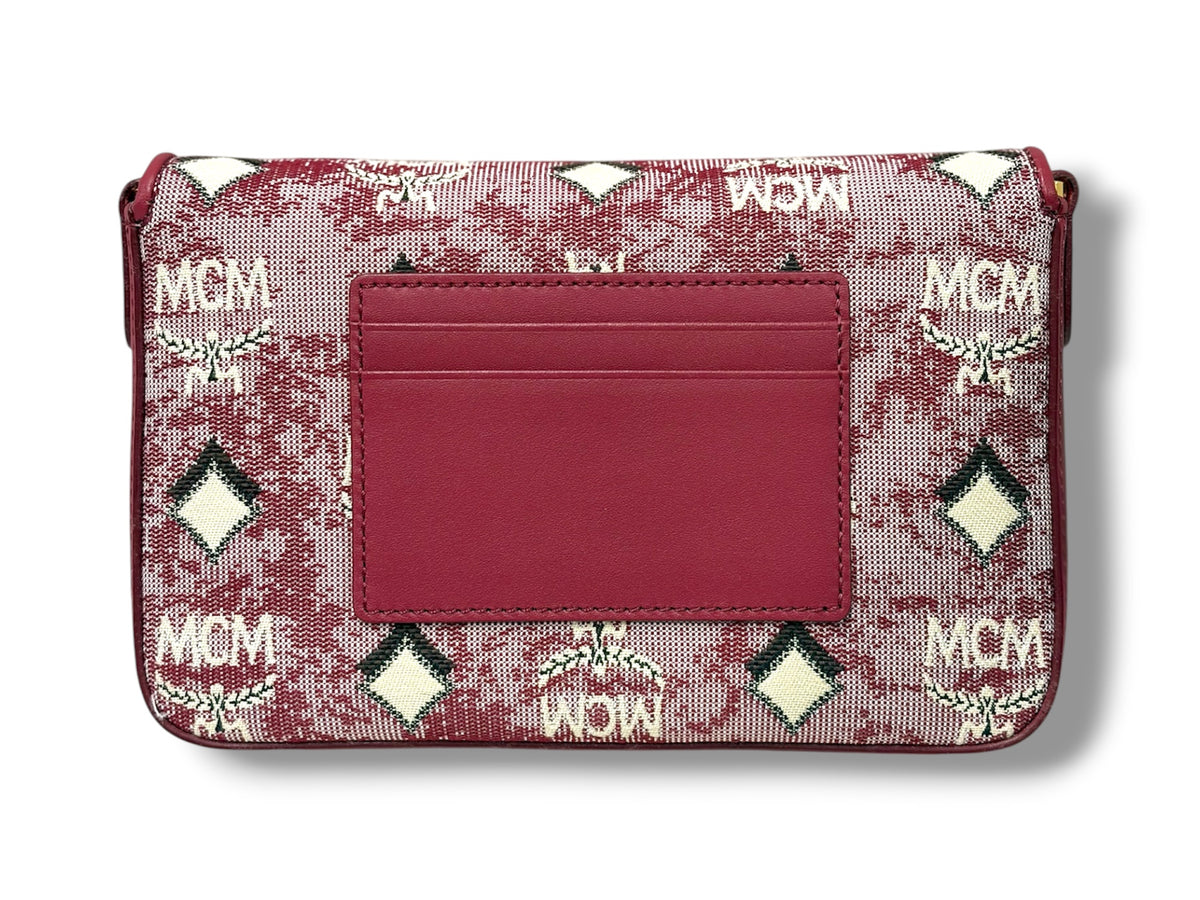 MCM BODY BAG MWRBATQ04RE001 RANK(A) ROSE VINTAGE JACQUARD MONOGRAM