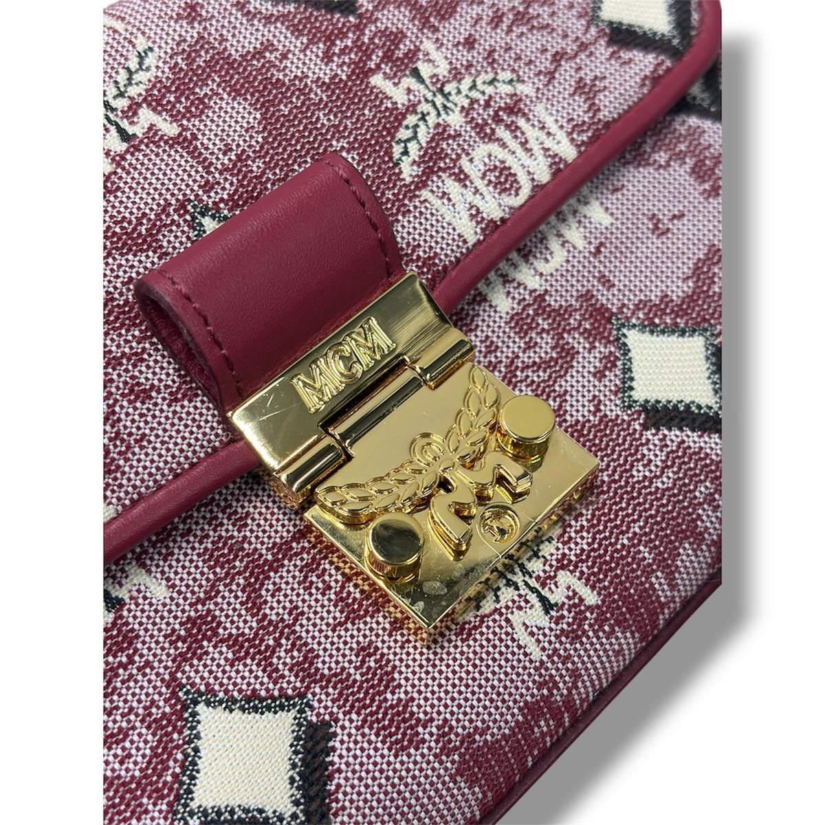 MCM BODY BAG MWRBATQ04RE001 RANK(A) ROSE VINTAGE JACQUARD MONOGRAM