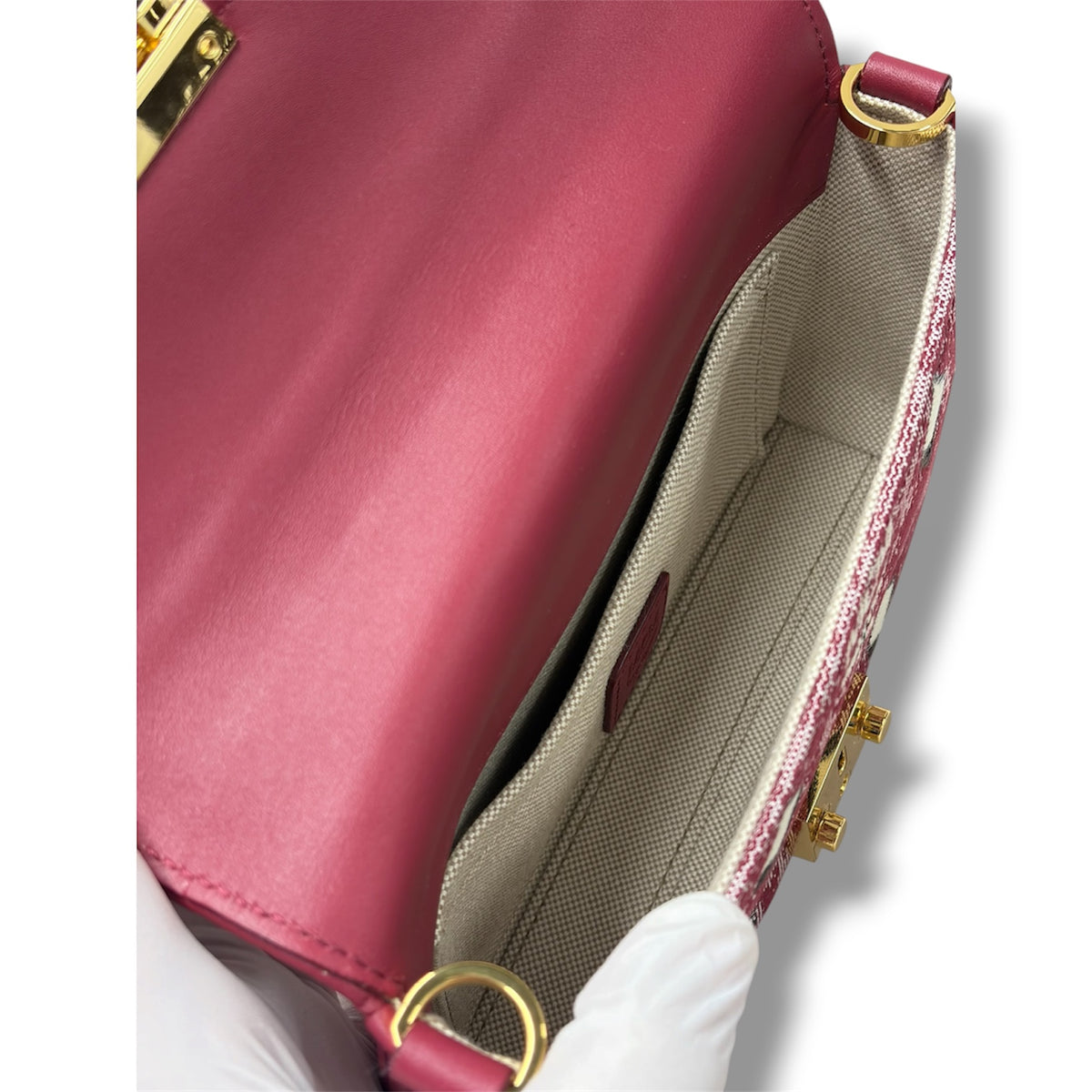 MCM BODY BAG MWRBATQ04RE001 RANK(A) ROSE VINTAGE JACQUARD MONOGRAM