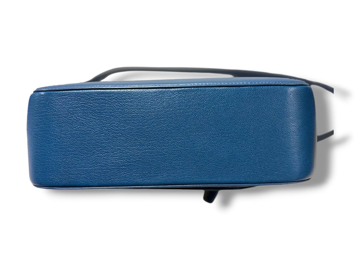 CHANEL 2WAY BAG CHA1146746 RANK(B) BLUE AND GOLD STAIN/SCRATCH 23126582 COCO CURVE VANITY