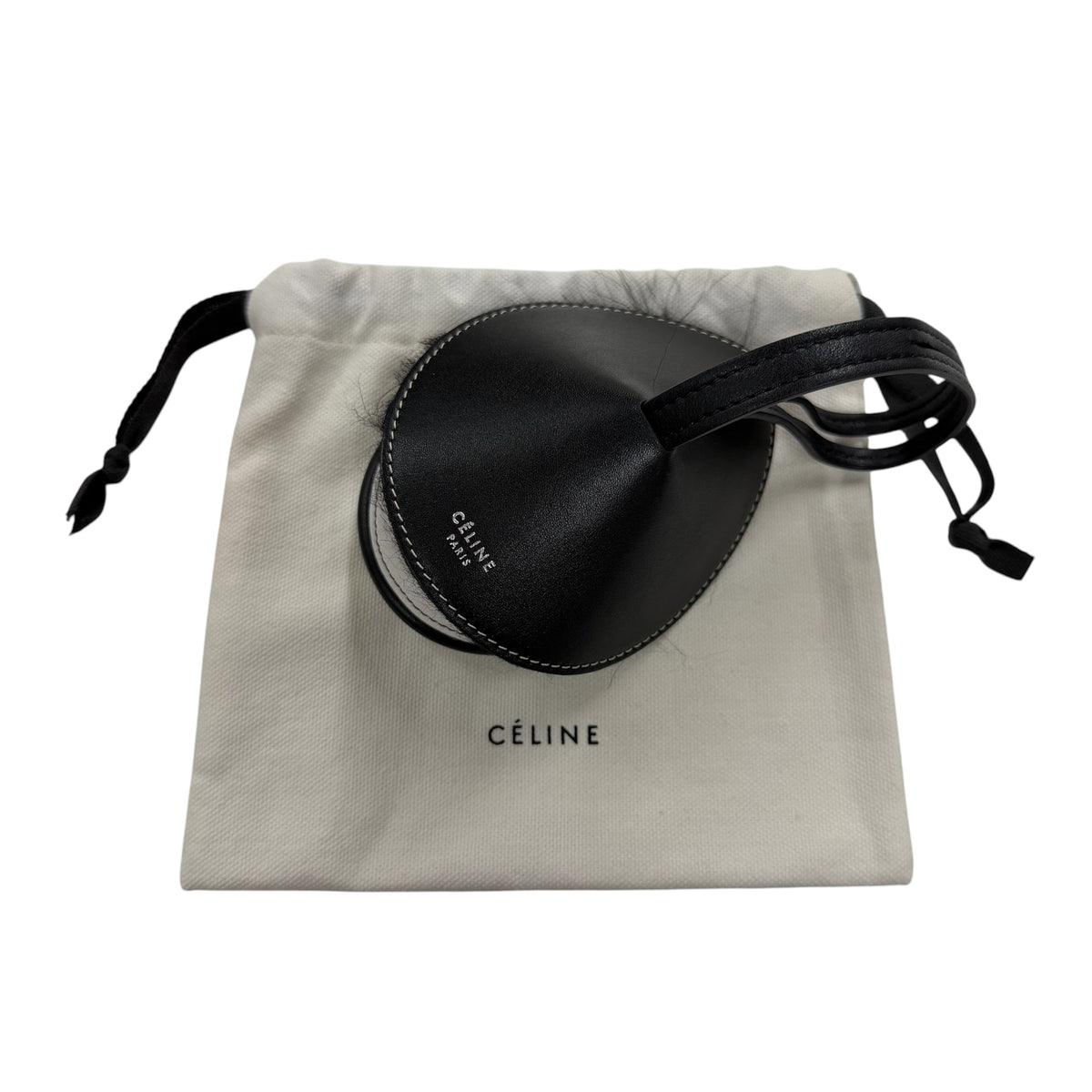 CELINE Bag Charm Furry Black