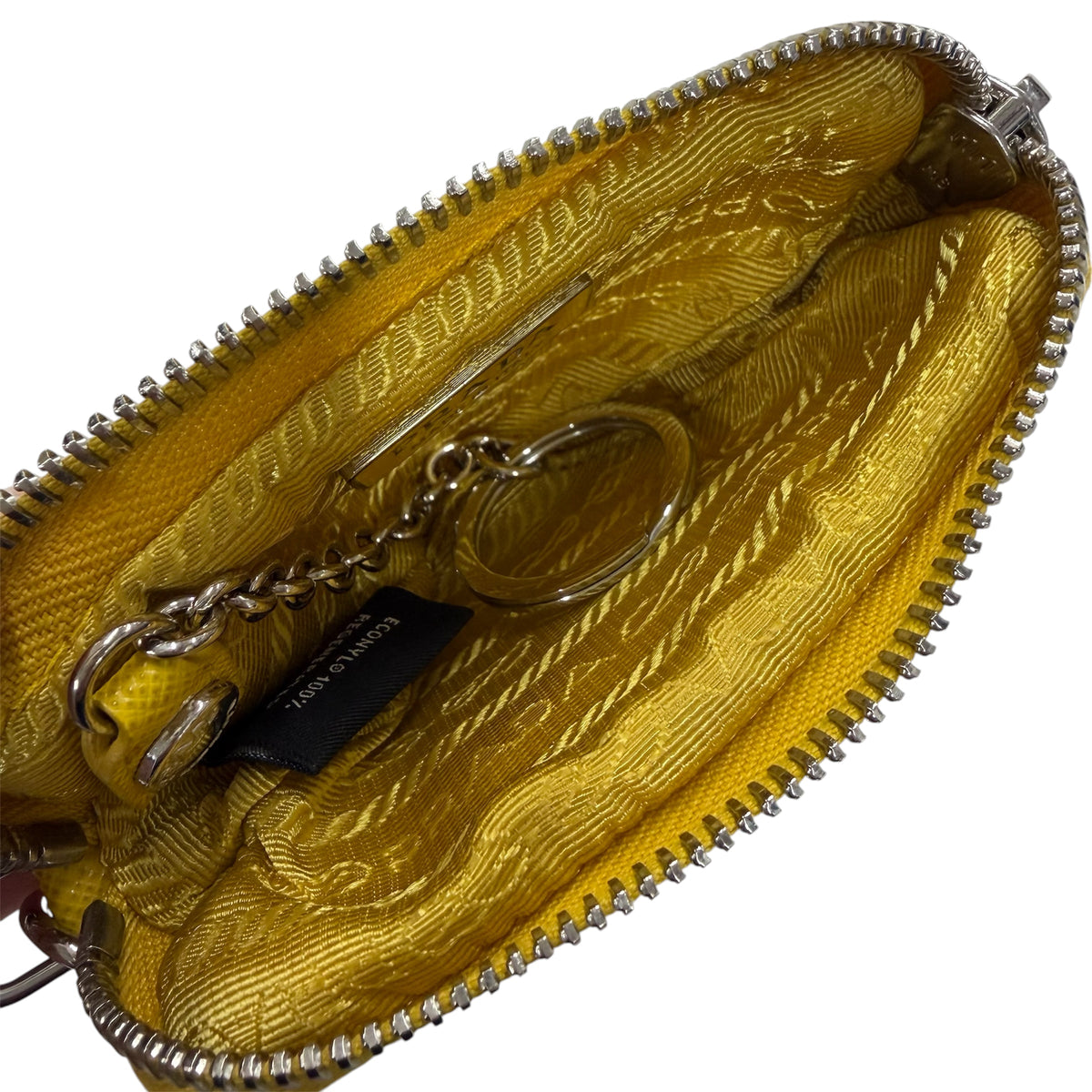 PRADA Pouch Yellow RE-NYLON 1ZT001