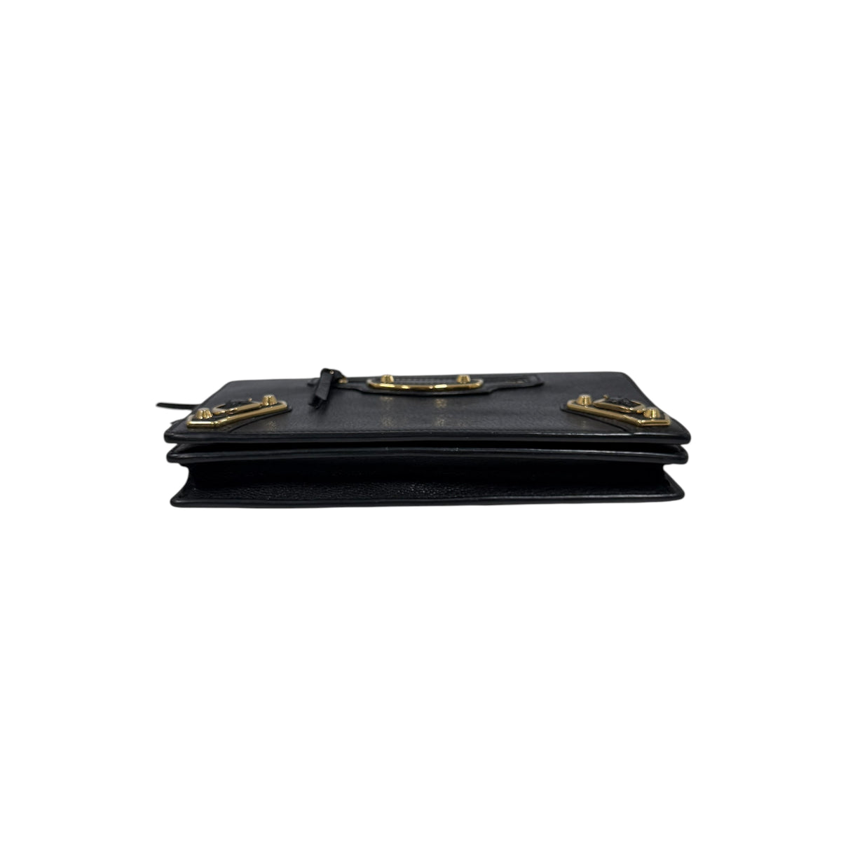 BALENCIAGA Chain Wallet Black 444169