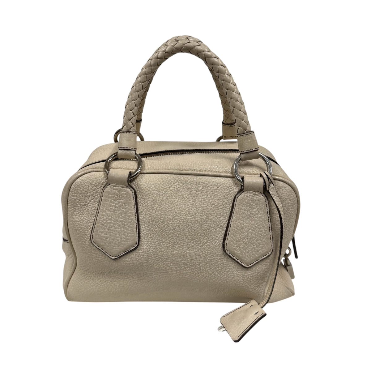 PRADA Handbag Beige VITELLO DAINO BL0265