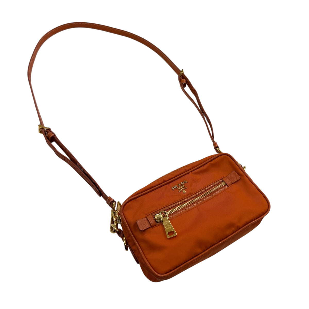 PRADA Shoulder Bag Orange 164