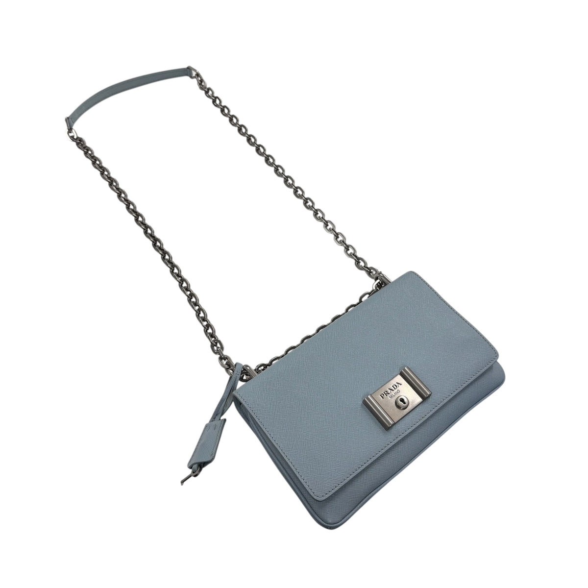 PRADA Messenger Bag Blue 117 1BD009