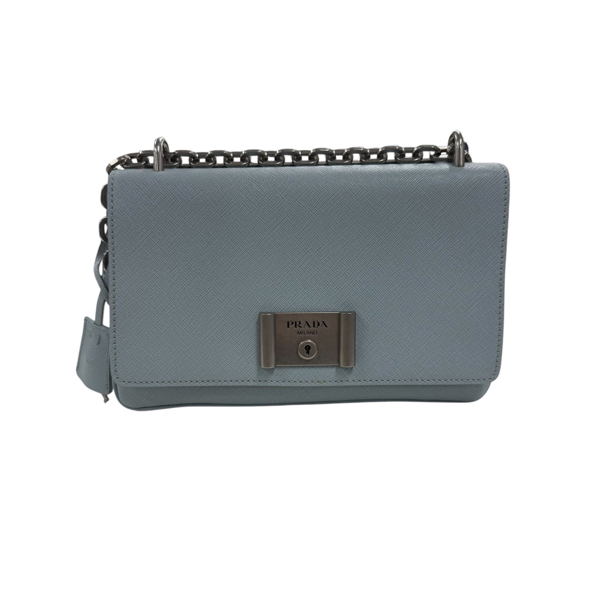 PRADA Messenger Bag Blue 117 1BD009
