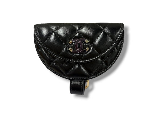 CHANEL COIN CASE RANK(A) BLACK 29854665 *HAVE GUARUNTEE