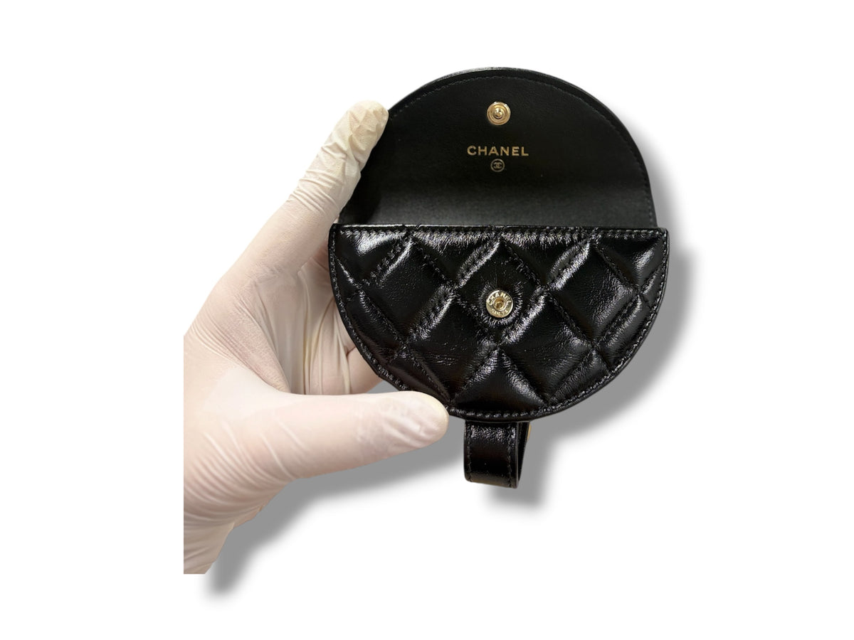 CHANEL COIN CASE RANK(A) BLACK 29854665 *HAVE GUARUNTEE