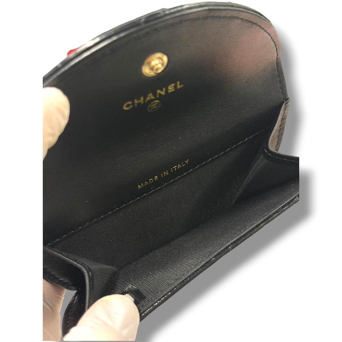 CHANEL COIN CASE RANK(A) BLACK 29854665 *HAVE GUARUNTEE