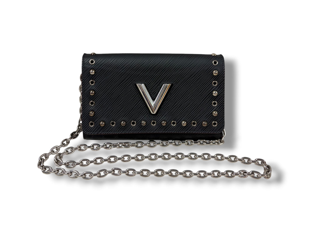 LOUIS VUITTON SHOULDER BAG EPI M62306 RANK(B) BLACK/SILVER/RED SCRATCH/DISCOLOR SP0158
