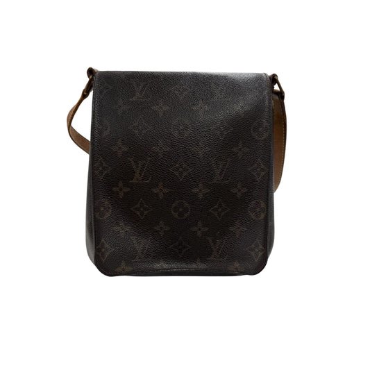 LOUIS VUITTON Shoulder Bag Monogram Brown Musette Salsa LM0084