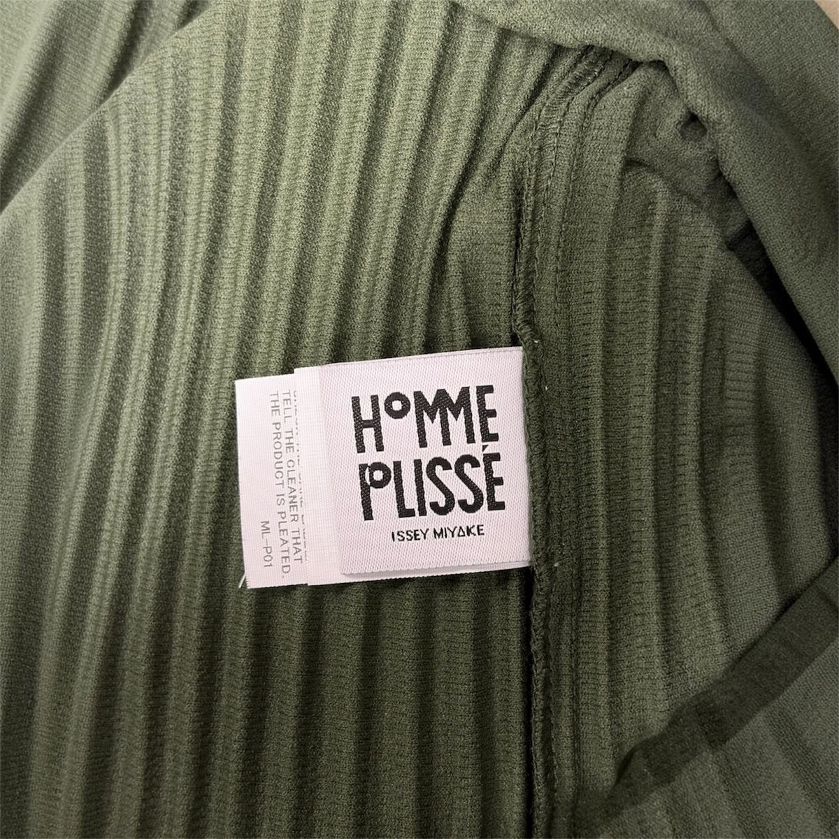 HOMME PLISSE ISSEY MIYAKE Long-sleevad T-shirt SIZE unknown Mens Olive Rank (B) HP66JK131