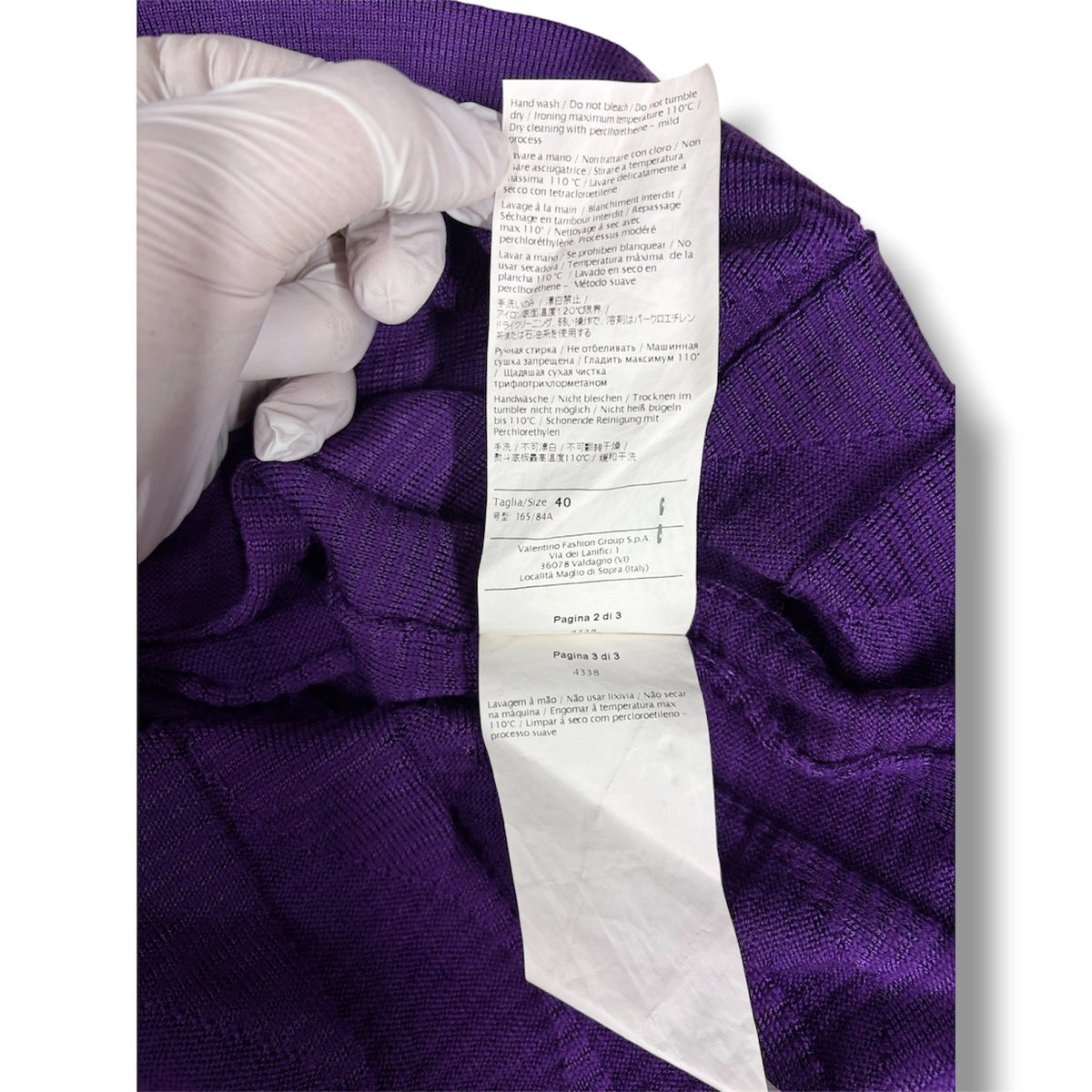 MISSONI Blouse Lady's Purple Rank (B)