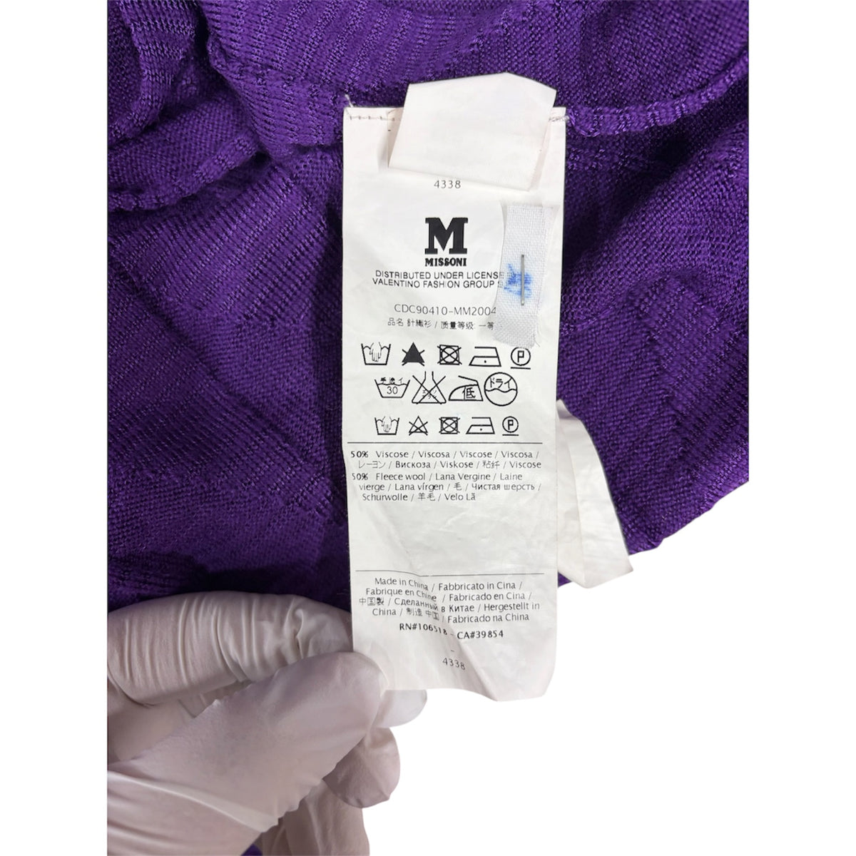 MISSONI Blouse Lady's Purple Rank (B)