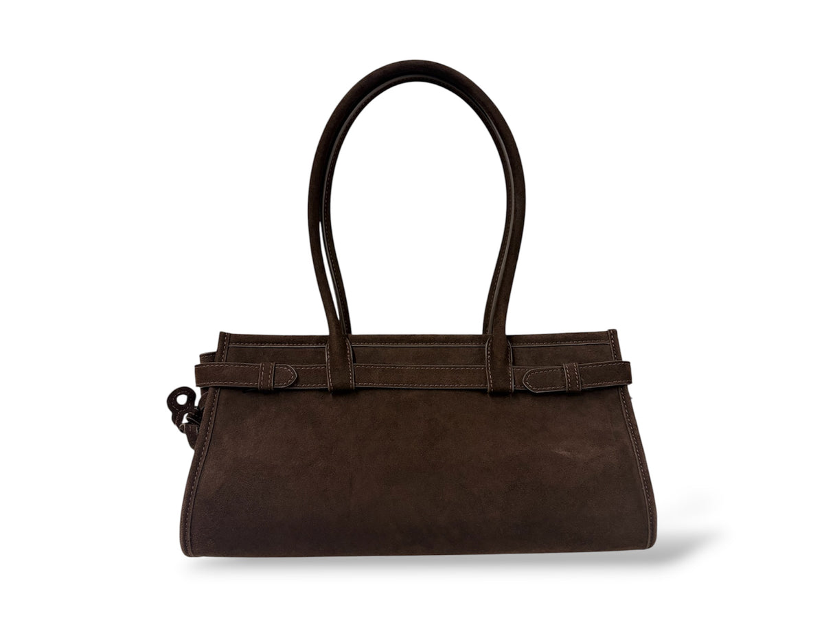 OLYY A-RA Shoulder Bag Brown Rank A