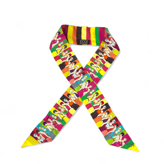 HERMES Scarf Multi Color TWILLY