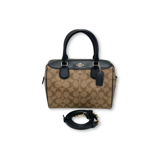 COACH Shoulder Bag F32203 Brown Rank B