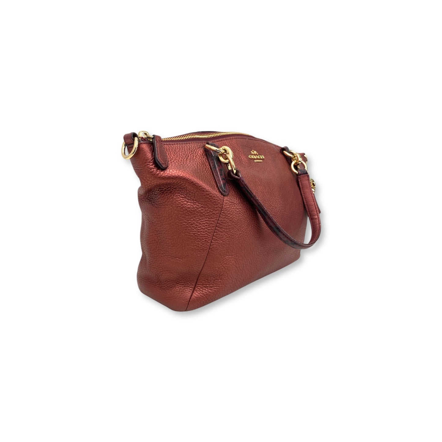 COACH 2WAY Bag F55514 Red Wine Rank B