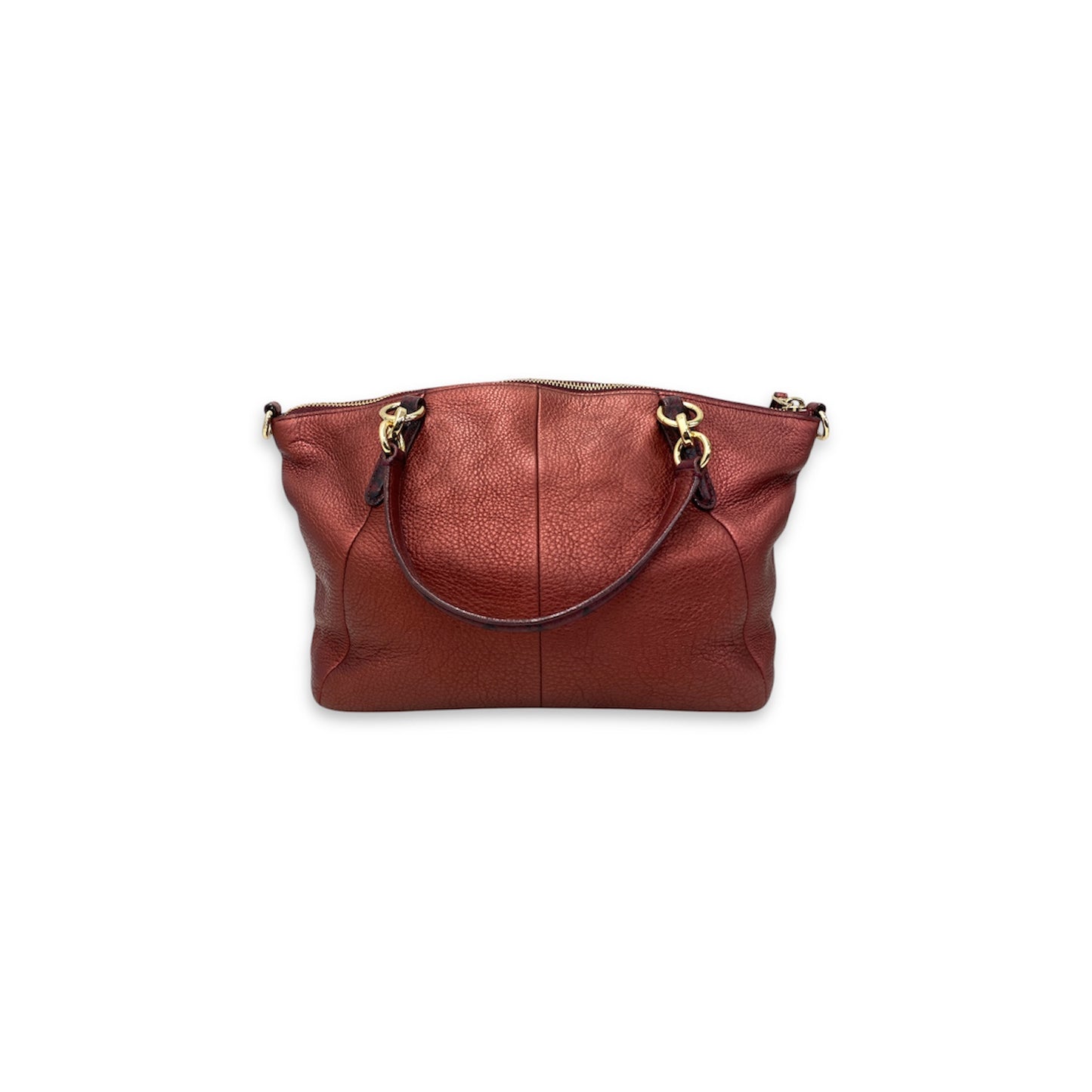 COACH 2WAY Bag F55514 Red Wine Rank B
